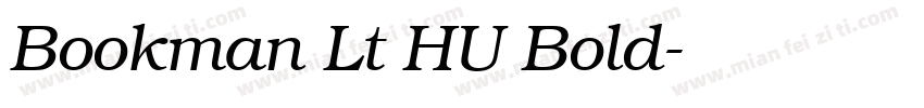 Bookman Lt HU Bold字体转换